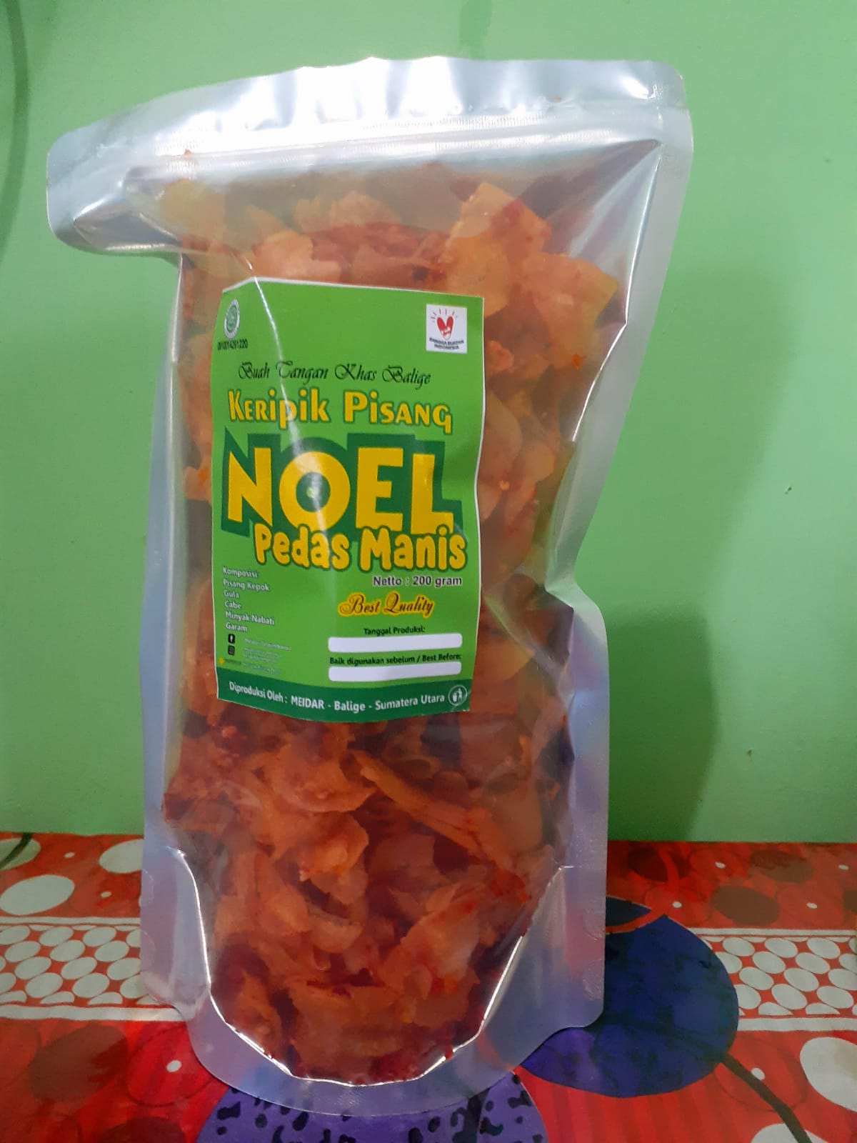 Keripik Pisang Varian Pedas Manis